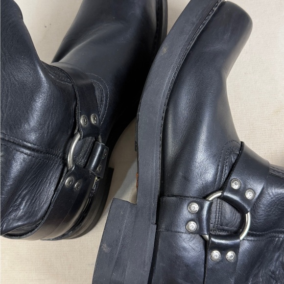 Harley-Davidson Boots Men's SZ US10 EU43 Harness Motorcycle Pull-On Black Heavy - Picture 10 of 14